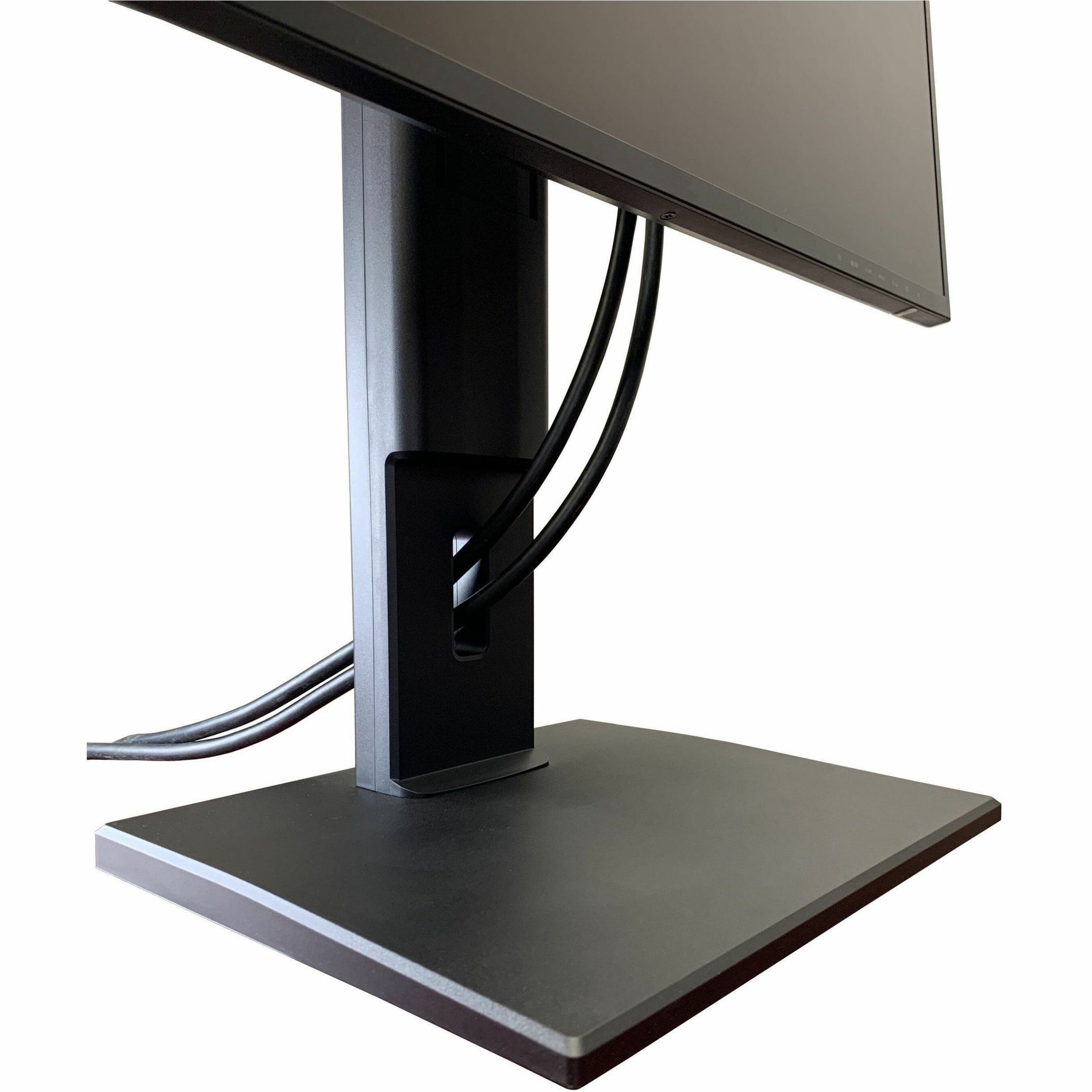 Amer Mounts AMR1SH Single Flat Panel Monitor Stand With VESA Mounting Support, Tilt, Ergonomic, Lightweight, Cable Management, Rotate, 360° Swivel Base