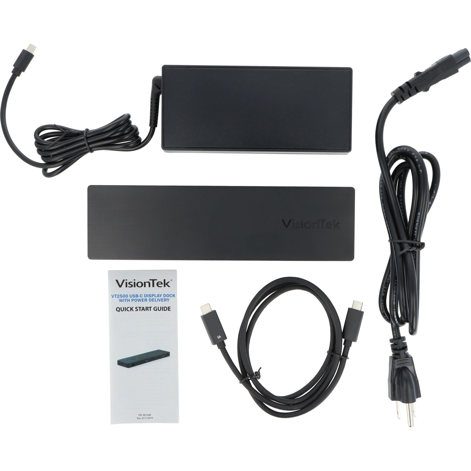 VisionTek 901381 VT2500 Triple Display USB-C Docking Station with Power Delivery, Compatible with Windows, Mac, and Chrome Laptops