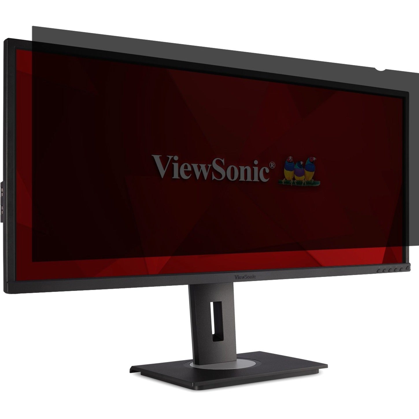 ViewSonic VP-PF-3400 Privacy Filter Screen Protector, Clear, Black - Protect Your Monitor with Privacy and Anti-Glare Features