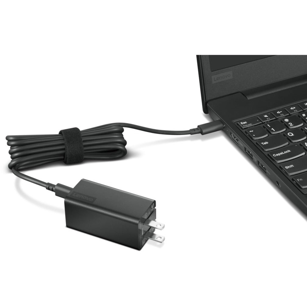 Lenovo G0A6GC65WW 65W USB-C GaN Adapter, Fast Charging for Lenovo and ThinkPad USB-C Devices