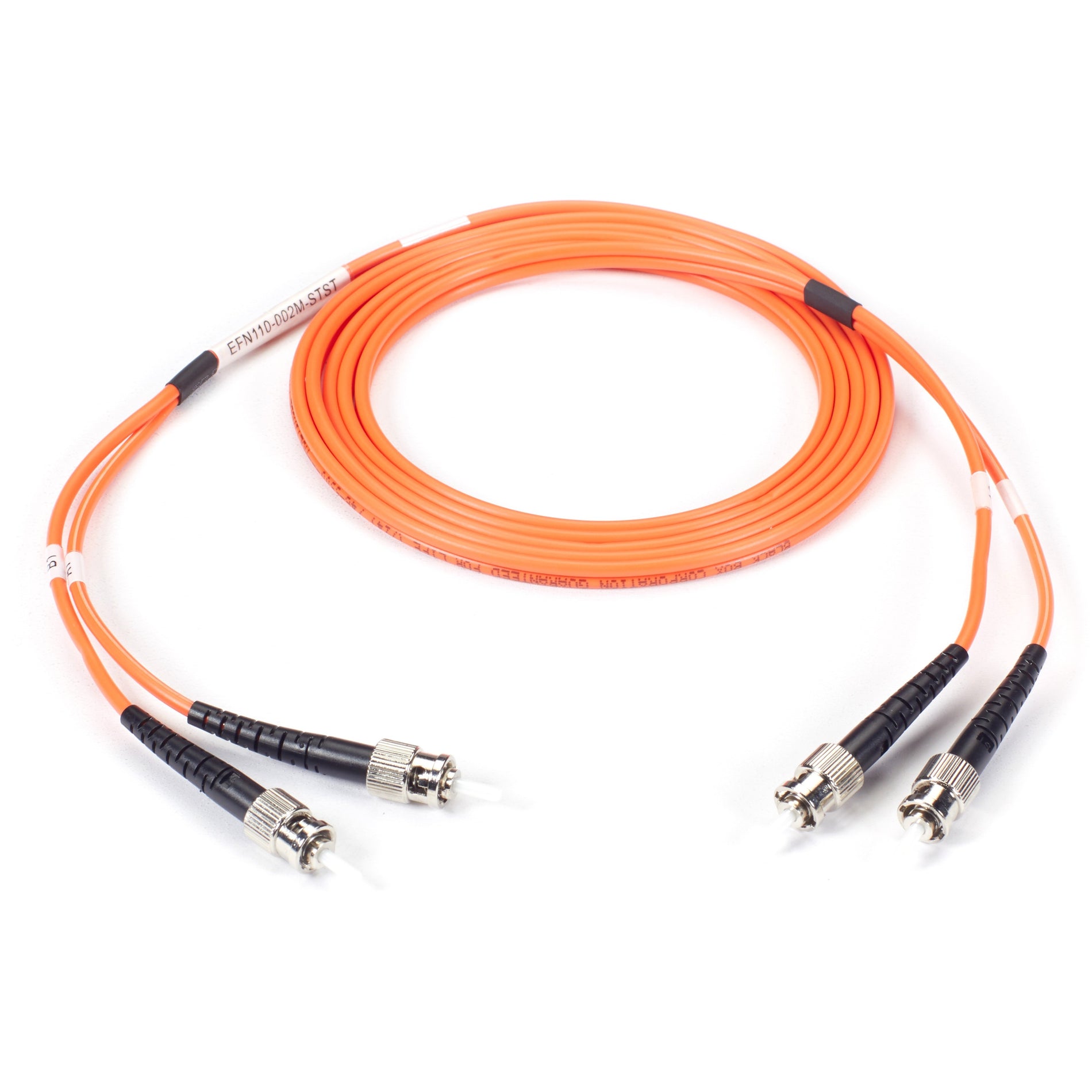 Black Box EFN110-015M-STST Fiber Optic Duplex Patch Network Cable, 49 ft, Multi-mode