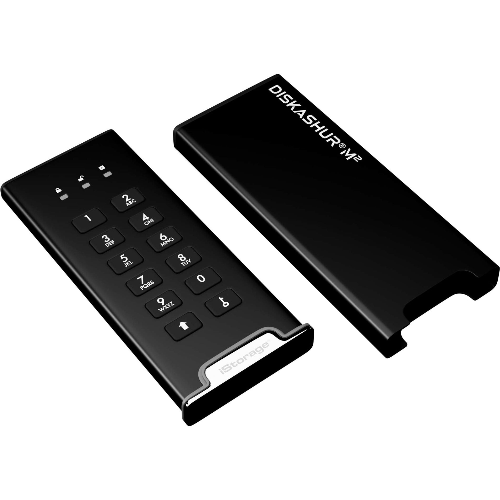 iStorage IS-DAM2-256-240 diskAshur M2 Portable SSD, PIN Authenticated, Hardware Encrypted, USB 3.2, Ultra-fast, FIPS Compliant, Rugged & Portable