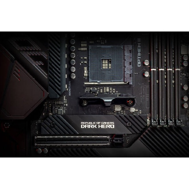 Asus ROG ROG CROSSHAIR VIII DARK HERO AMD X570 ATX MB (ROG CROSSHAIRVIIIDARKHERO) Desktop Motherboard, X570 Chipset, Ryzen Processor Supported
