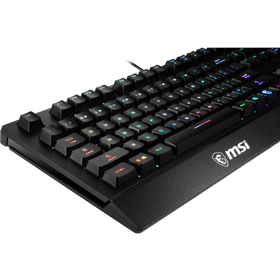 MSI VIGOR GK20 Gaming Keyboard, Adjustable Backlighting, Water Resistant, Anti-ghosting