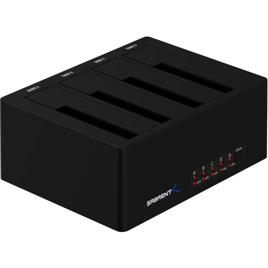 Sabrent DS-U3B4 4-Bay USB 3.0 SATA Docking Station, Hot Swappable, for PC and Mac, Black