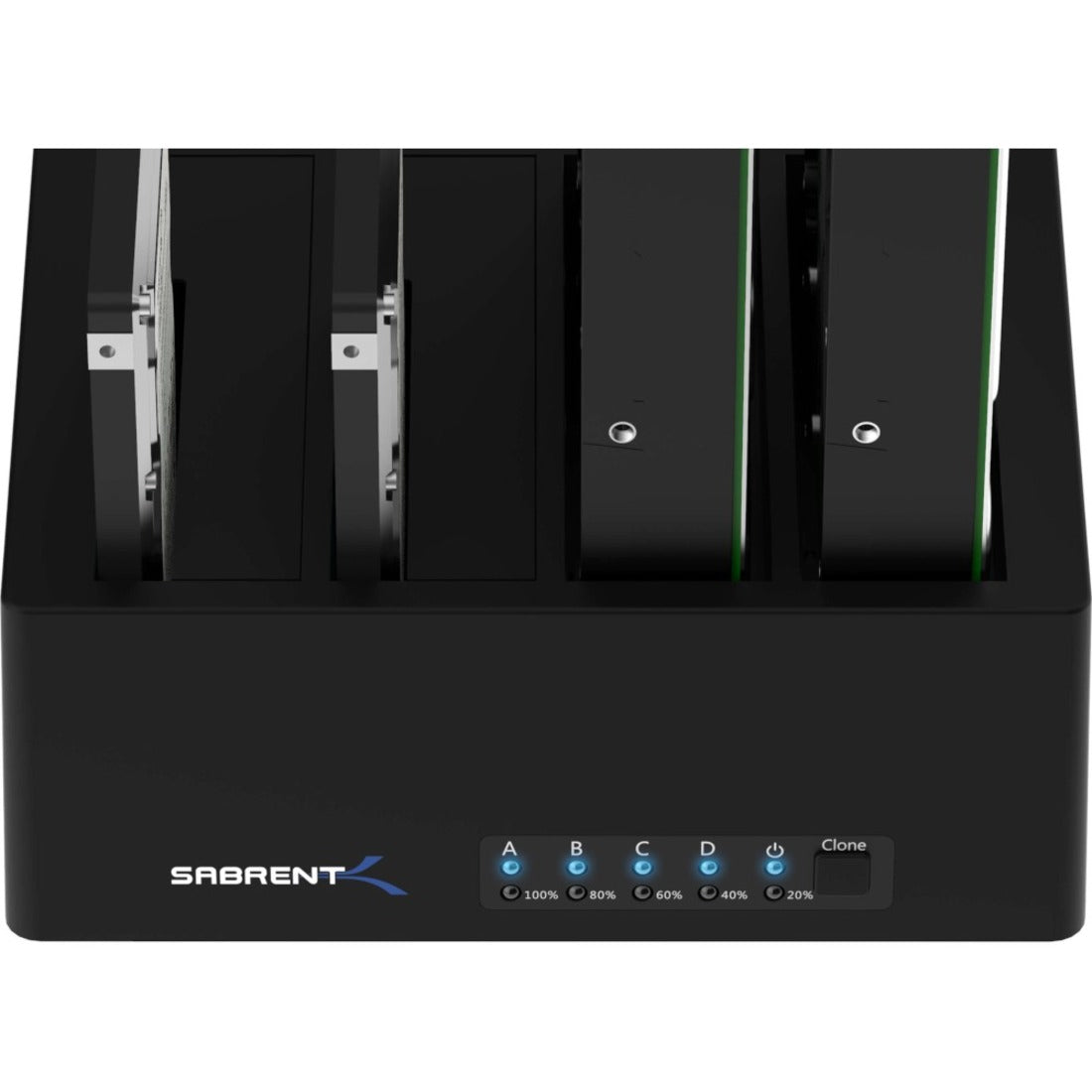 Sabrent DS-U3B4 4-Bay USB 3.0 SATA Docking Station, Hot Swappable, for PC and Mac, Black