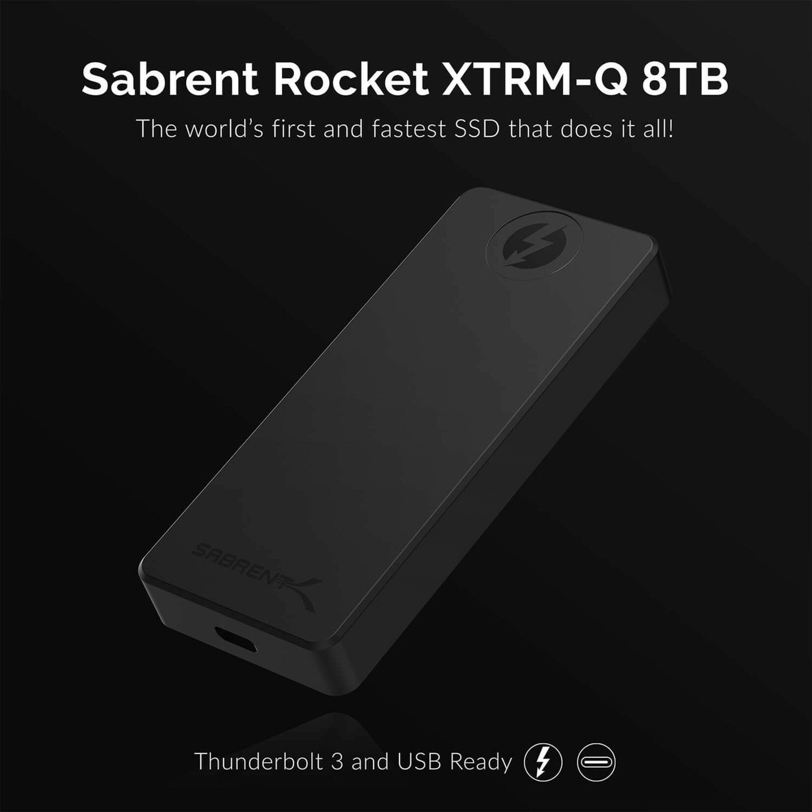 Sabrent SB-XTMQ-2TB Rocket XTRM-Q 2TB External NVMe SSD, Thunderbolt 3 / USB 3.2 Solid State Drive