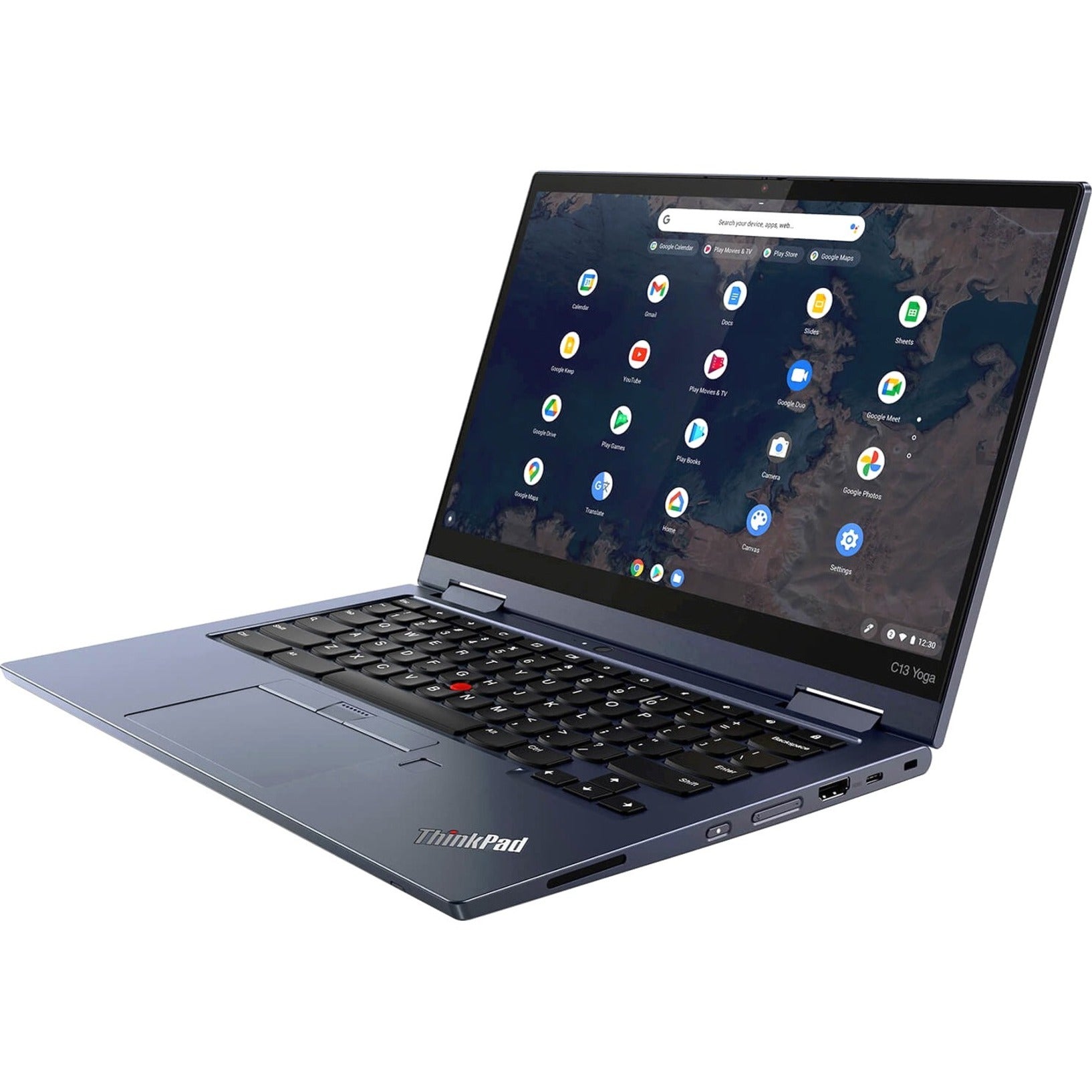 Lenovo 20UX000UUS ThinkPad C13 Yoga Gen 1 2 in 1 Chromebook, 13.3 FHD Touchscreen, AMD 3150C, 4GB RAM, 128GB Flash, ChromeOS