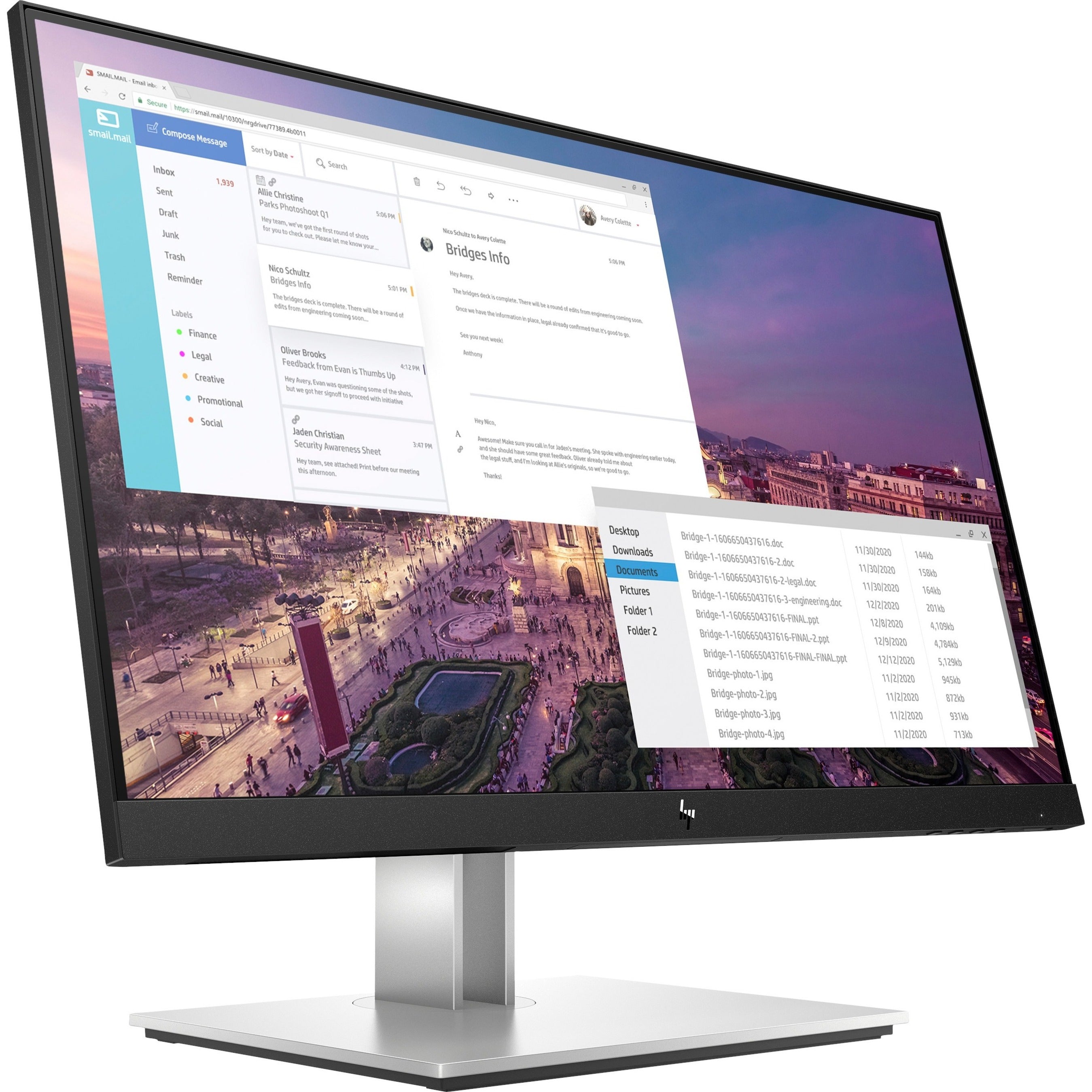 HP E23 G4 23 Full HD LCD Monitor, 250 Nit Brightness, 1920 x 1080 Resolution, 1,000:1 Contrast Ratio [Discontinued]
