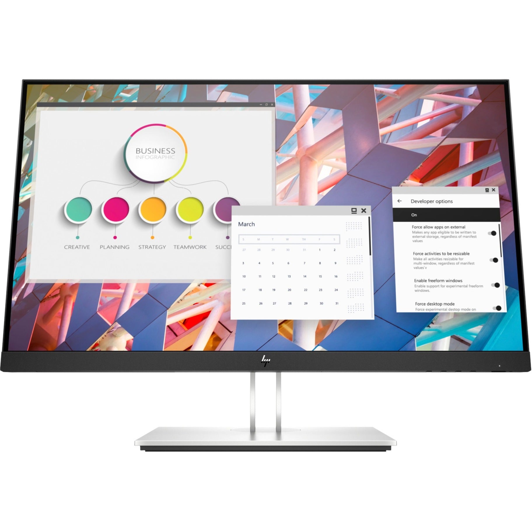 HP EliteDisplay E24 G4 FHD Monitor - Full HD, Anti-glare, Height Adjustable [Discontinued]