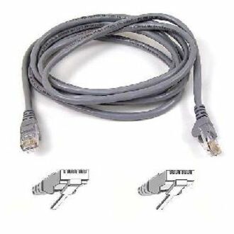 Belkin A3L980-30-S Cat. 6 UTP Patch Cable, 30 ft, Gray, Molded, Snagless