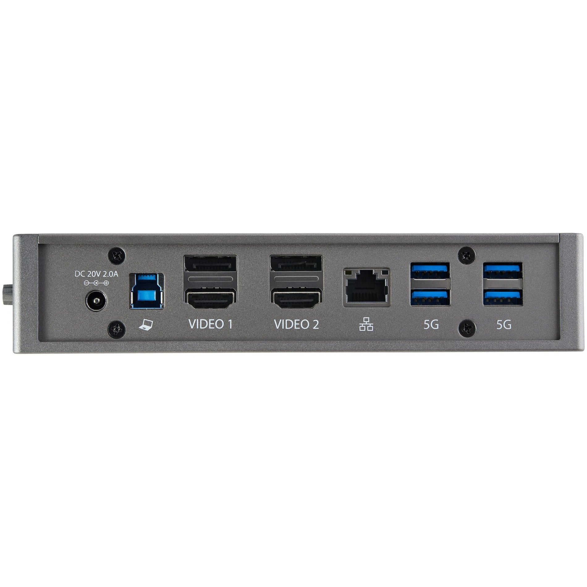 StarTech.com DK30A2DHU Docking Station, USB Type-C, HDMI, DisplayPort, Audio Line Out, Network (RJ-45), 3 Year Warranty