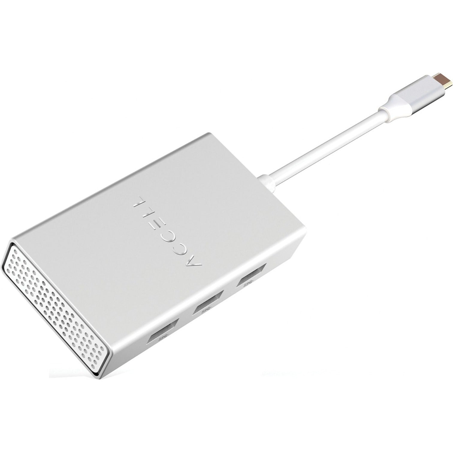 Accell U240B-002K Air USB-C 4K Driver-Less Dock, 2 HDMI Outputs, 4 USB Ports, 87W Power Supply