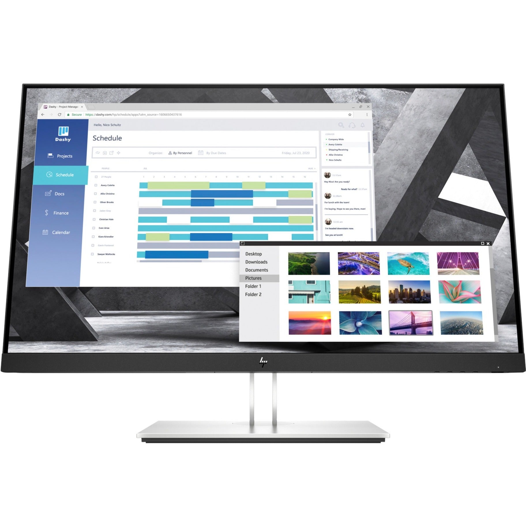 HP E27q G4 27" WQHD LCD Monitor, 2560 x 1440, 60 Hz, Black