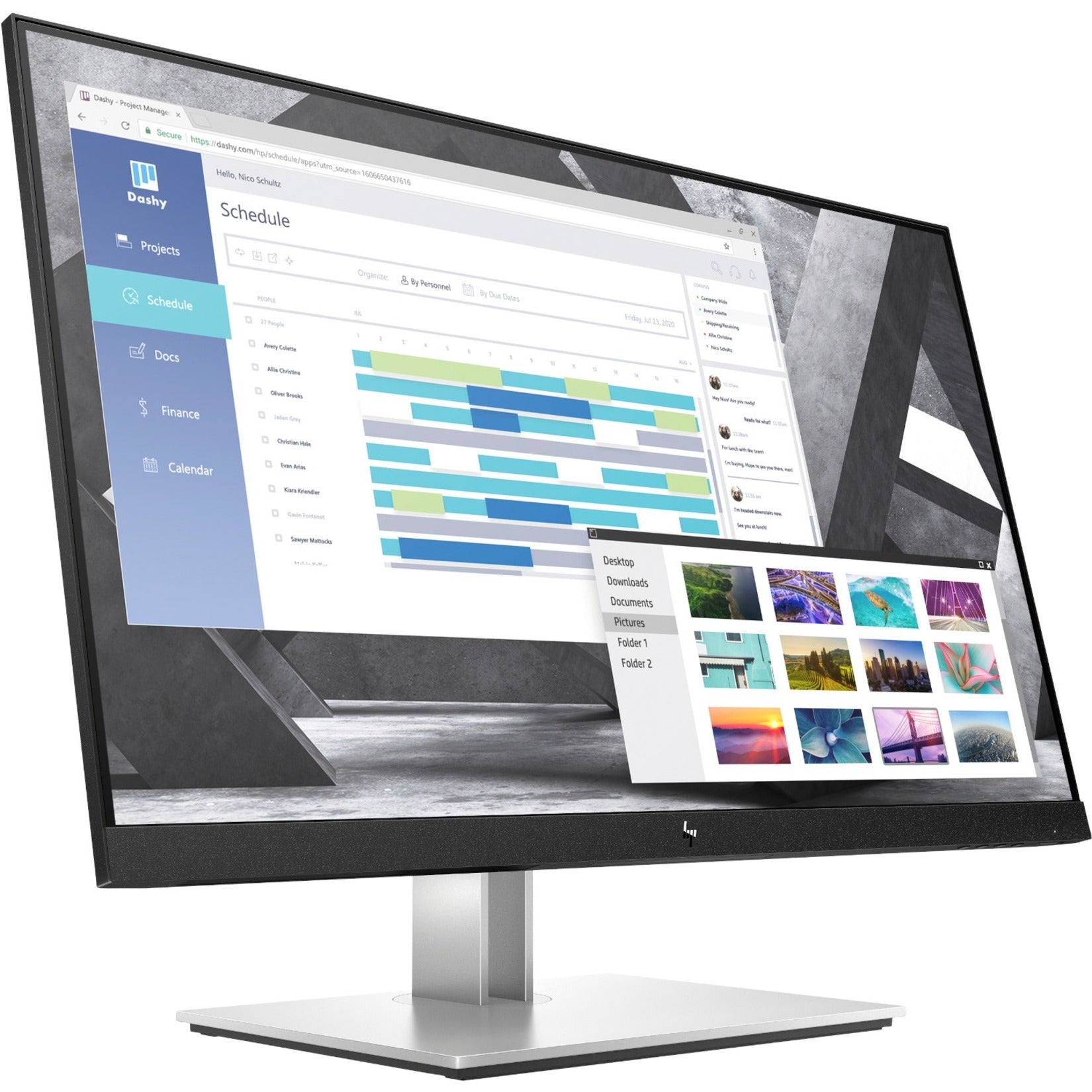 HP E27q G4 27 WQHD LCD Monitor, 2560 x 1440, 60 Hz, Black
