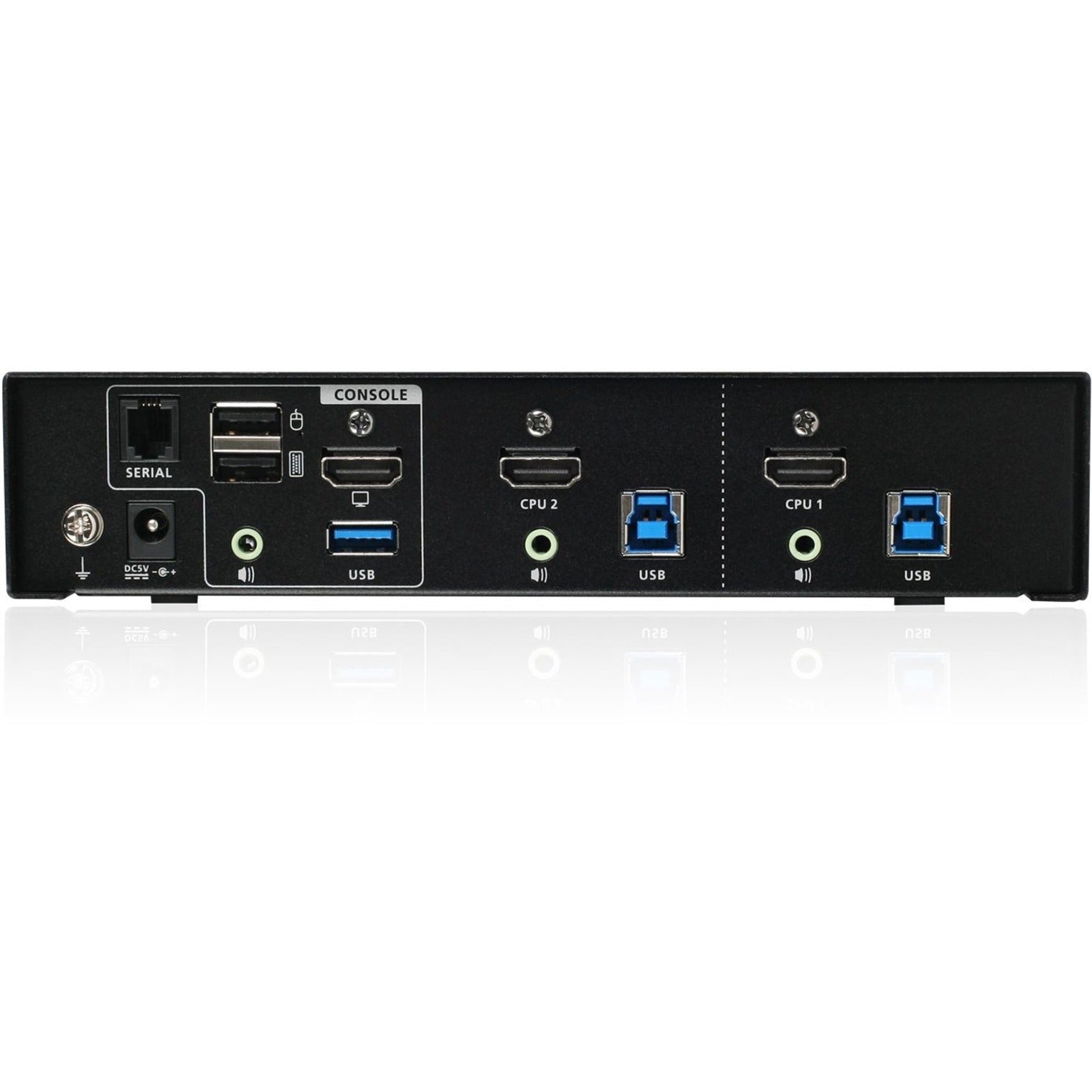 IOGEAR GCS1932H 2-Port 4K KVMP Switch with HDMI Connection, USB 3.0 Hub, and Audio (TAA), 4096 x 2160, 3 Year Warranty