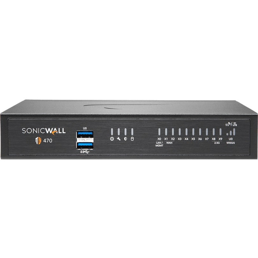 SonicWall 02-SSC-6385 TZ470 High Availability Firewall, 8 Ports, Content Filtering, Intrusion Prevention
