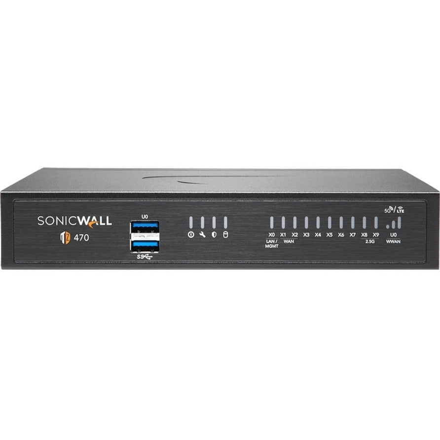 SonicWall 02-SSC-6797 TZ470 Network Security/Firewall Appliance, 8 Ports, 3 Year Warranty