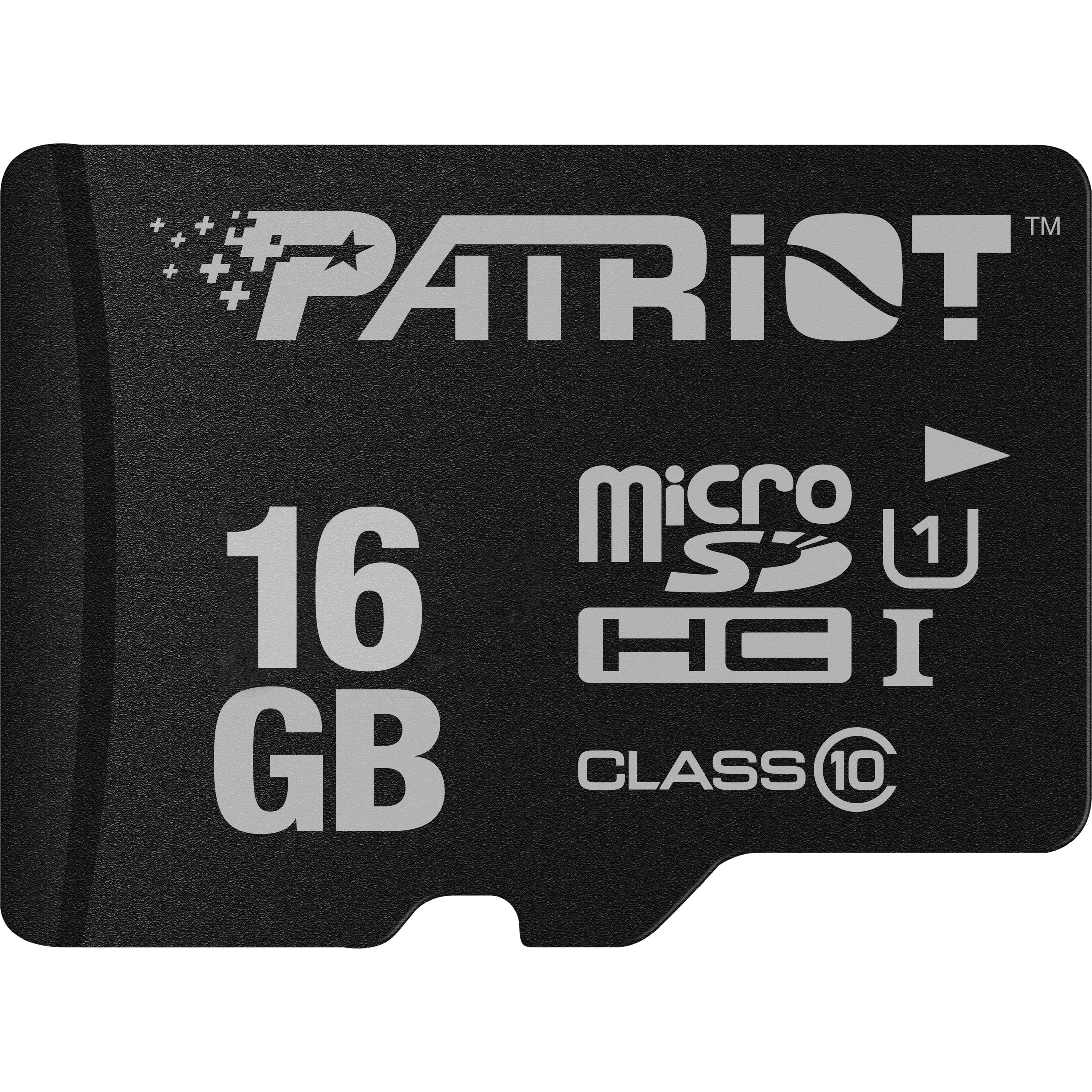 Patriot Memory PSF16GMDC10 LX Series micro SD Flash Memory card 16GB, Class 10/UHS-I (U3), 80 MB/s Read Speed