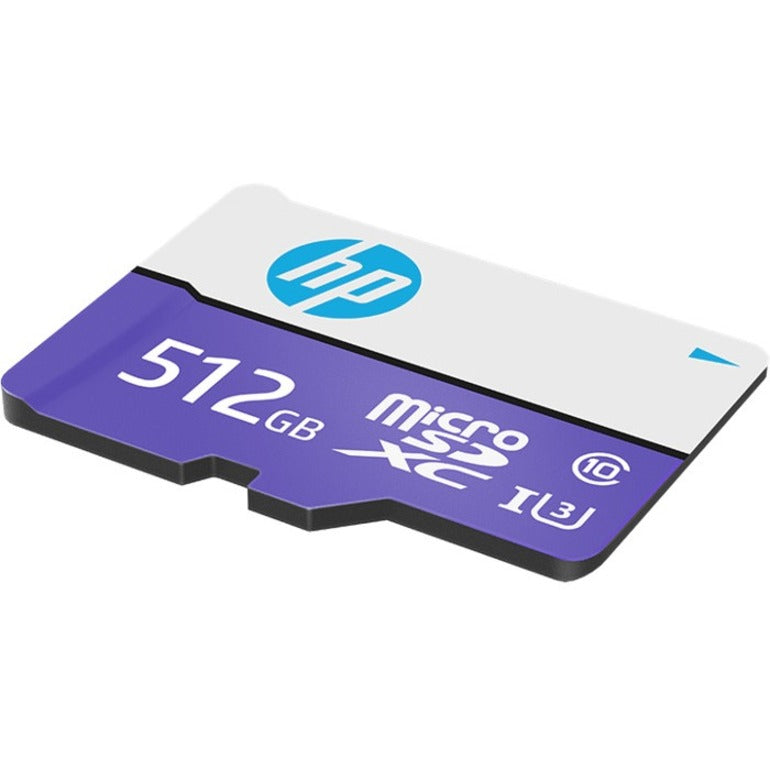 HP P-SDU512U3100HPMX-GE mx330 Class 10 U3 microSD Flash Memory Card, 512GB Storage Capacity, 100 MB/s Maximum Read Speed