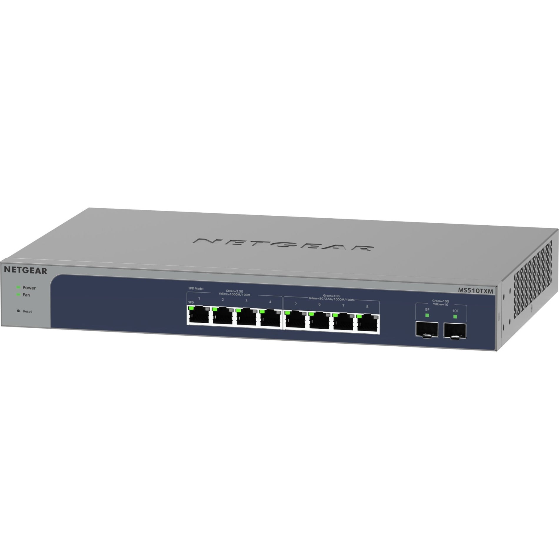 Netgear MS510TXM-100NAS MS510TXM Ethernet Switch 8 Ports 10GBase-X 2.5 Gigabit Ethernet Lifetime Warranty
