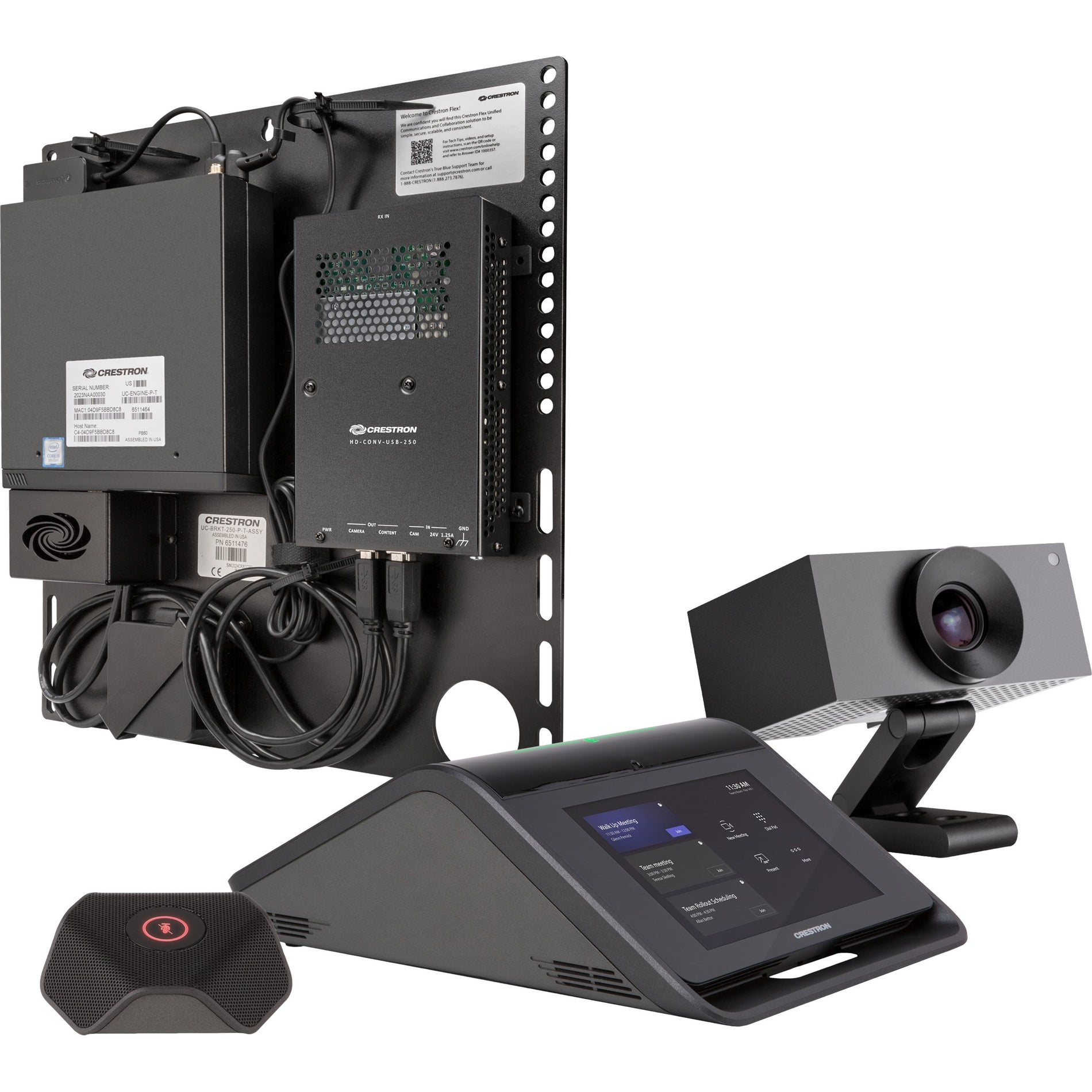 Crestron 6511597 Flex UC-MX70-T Video Conference Equipment for Teams, Full HD, CMOS Image Sensor