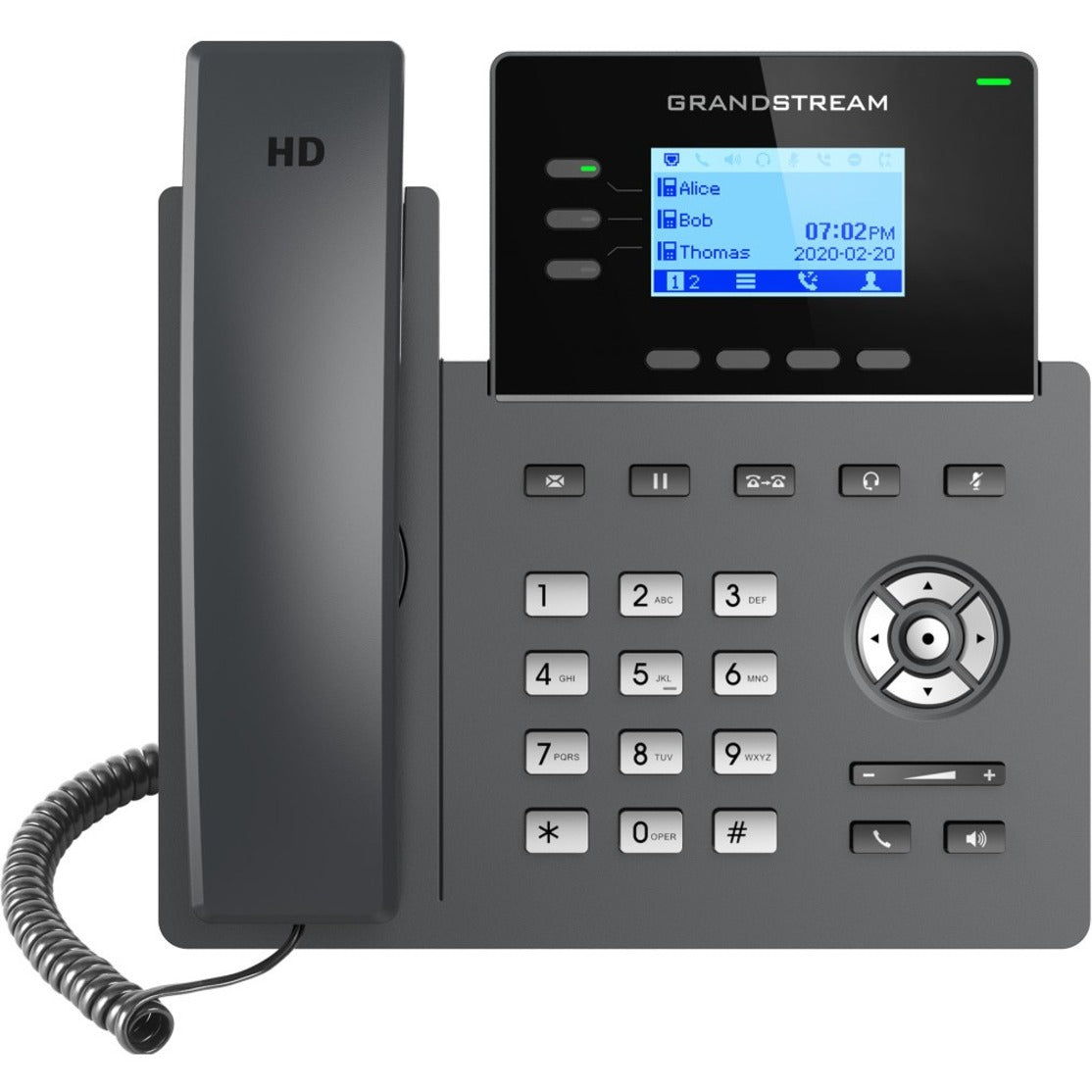 Grandstream GRP2603 3-Line Essential IP Phone, Speakerphone, VoIP, Corded, Desktop/Wall Mountable