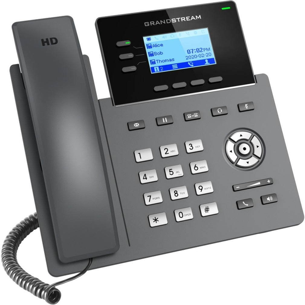 Grandstream GRP2603P 3-Line Essential IP Phone, PoE + GigE, Speakerphone, Wall Mountable