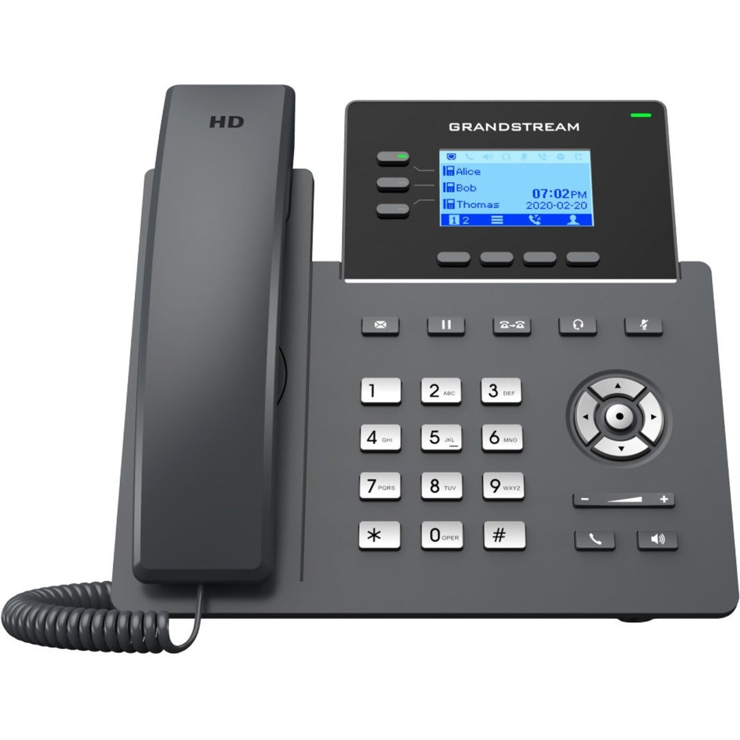 Grandstream GRP2603P 3-Line Essential IP Phone, PoE + GigE, Speakerphone, Wall Mountable