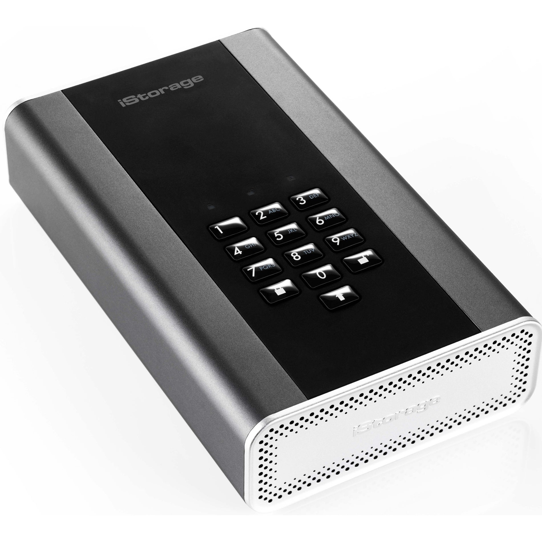 iStorage IS-DT2-256-18000-C-X diskAshur DT2 18 TB Secure Encrypted Desktop Hard Drive, FIPS Level-3, Password protected, Dust/Water Resistant