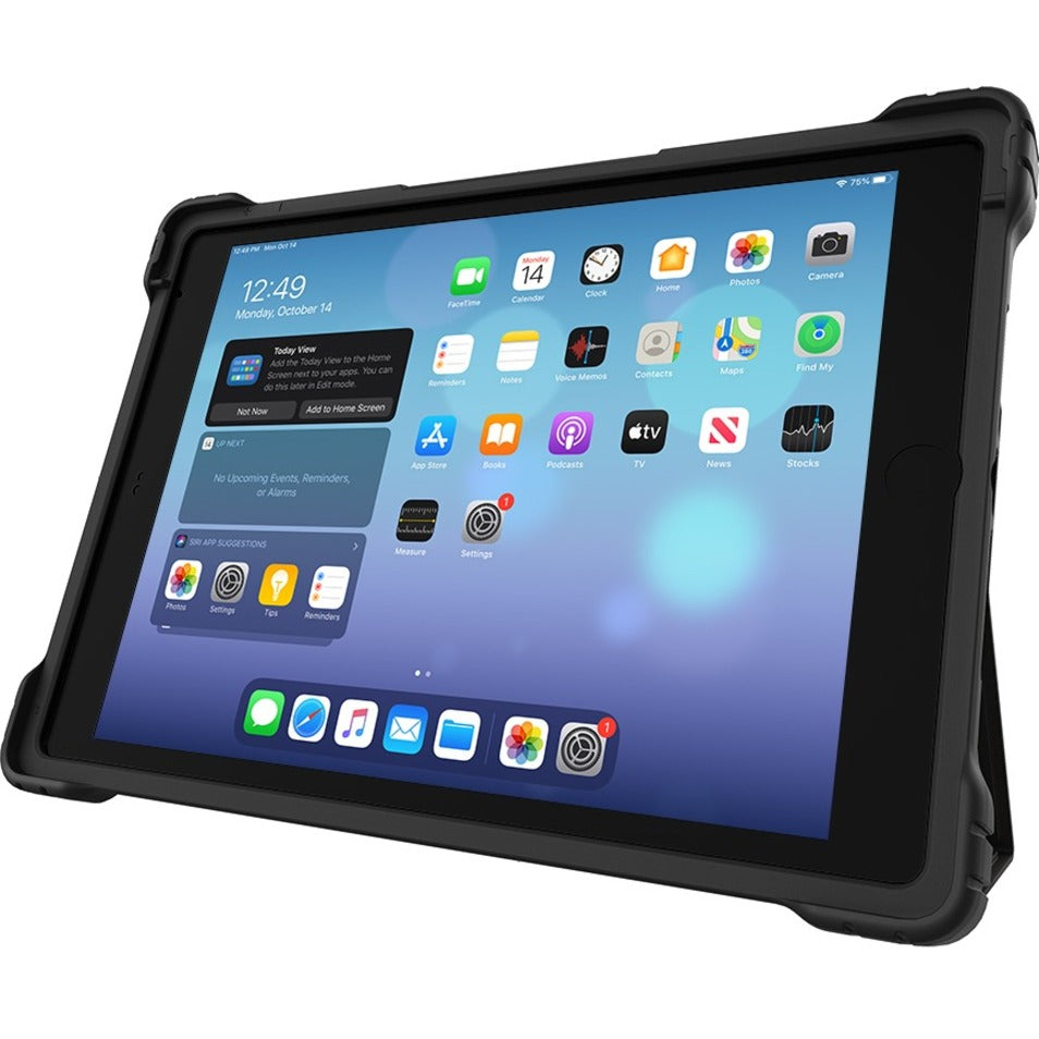 Gumdrop 03A008 Hideaway Folio For iPad 10.2-inch (7th Gen and 8th Gen), Rugged Black Carrying Case