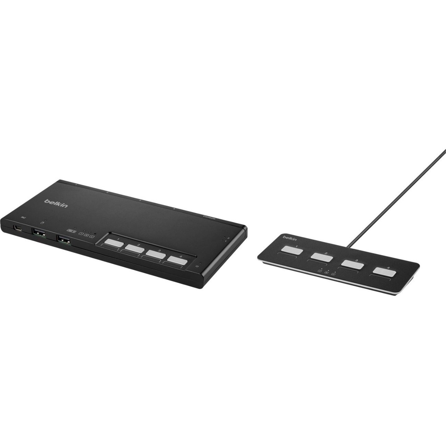 Belkin F1DN104MOD-DD-4 KVM Switchbox, 4-Port USB DVI Secure Under Table/Desktop