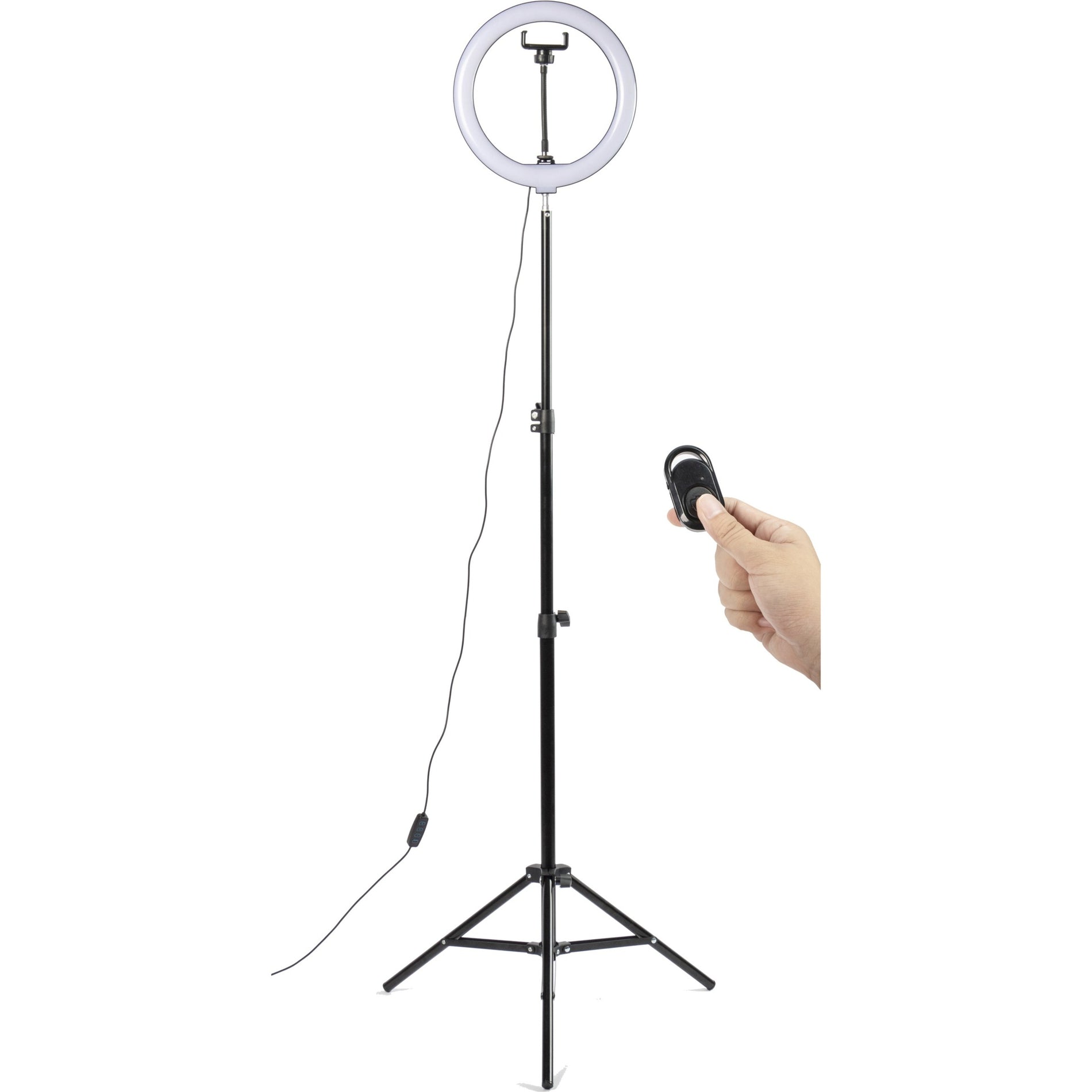 Blackmore BLR-10LED 10 inch LED Ring Light with Phone Holder and Tripod, Perfect for Selfies and Video Recording