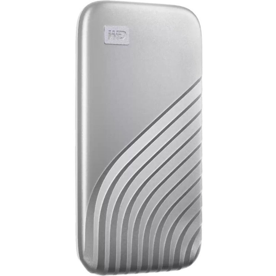 WD WDBAGF0010BSL-WESN My Passport SSD Portable Storage, 1 TB, USB 3.2 Type C, Silver
