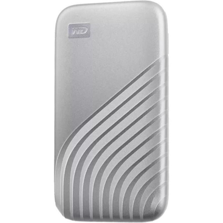 WD WDBAGF0010BSL-WESN My Passport SSD Portable Storage, 1 TB, USB 3.2 Type C, Silver