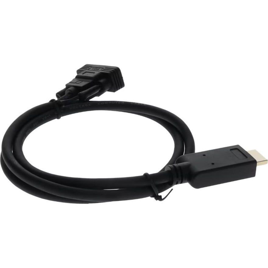 AddOn HDMI2VGAMM3 3ft HDMI 1.3 Male to VGA Male Black Cable, Up to 1920x1200 Resolution