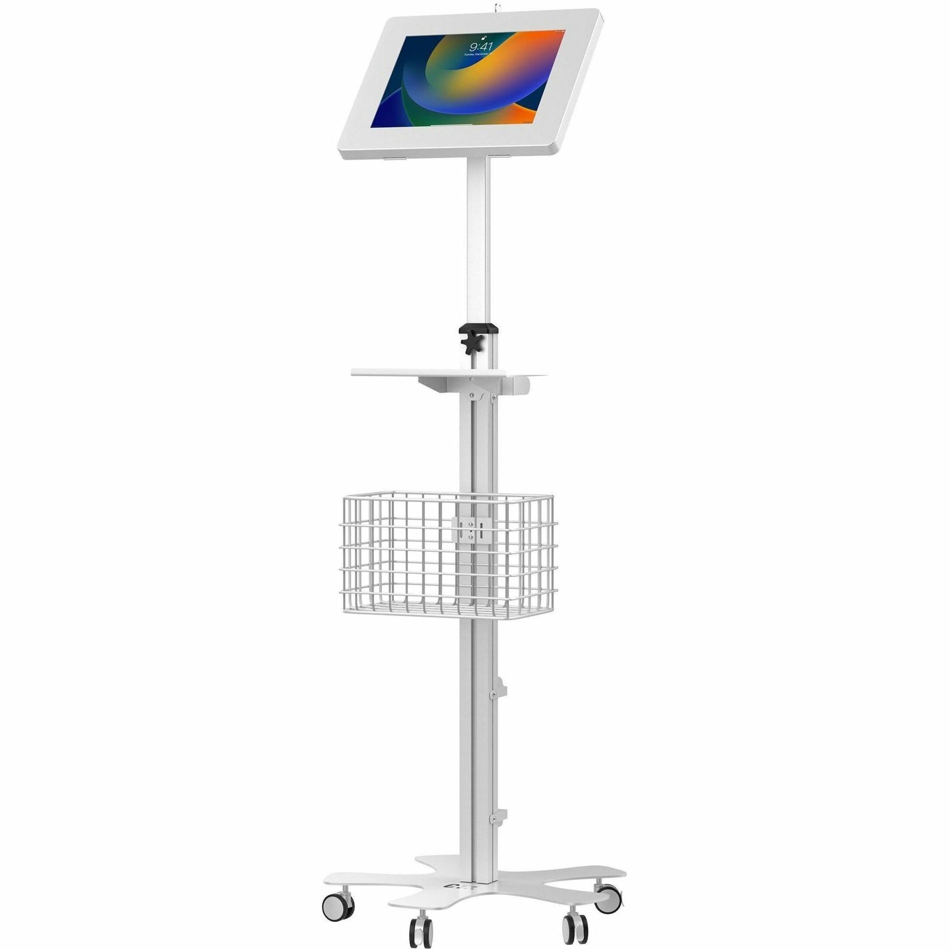 CTA Digital PAD-MFSPL Medical Mobile Floor Stand with Large Paragon Enclosure, Tablet PC Stand