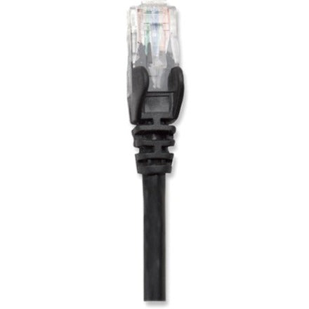 Intellinet 320757 Cat.5e U/UTP Patch Network Cable, 6.56 ft, Black, Snagless, Gold Plated Contacts, Lifetime Warranty
