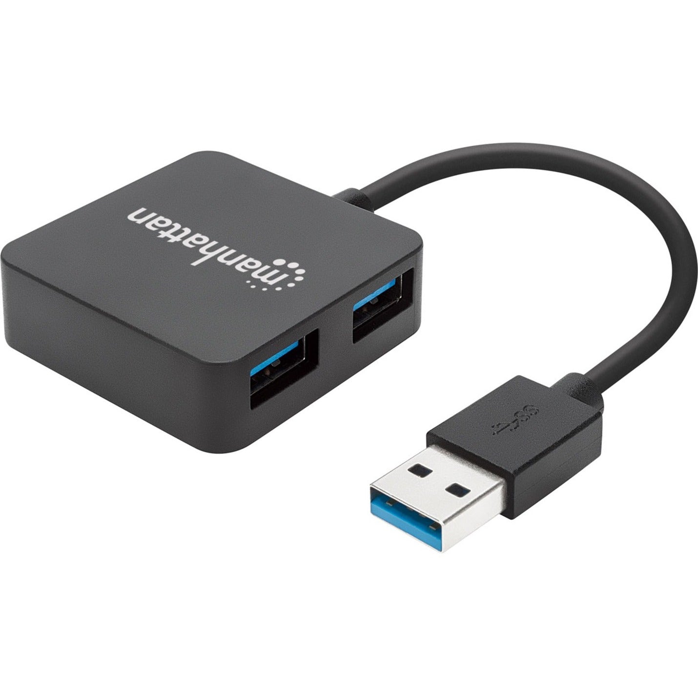 Manhattan 162296 SuperSpeed USB 3.0 Hub, 4 USB Ports, Mac/PC Compatible