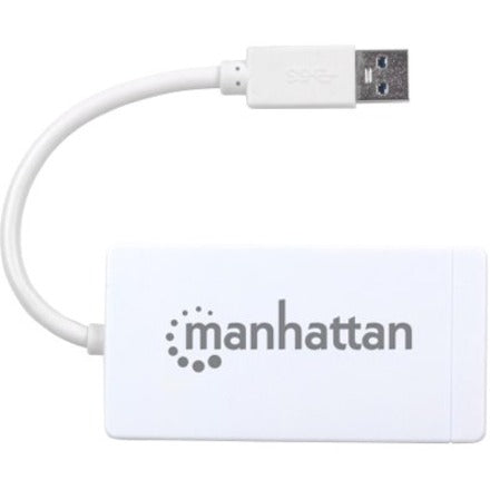 Manhattan 3-Port USB 3.0 Hub with Gigabit Ethernet Adapter [Discontinued]