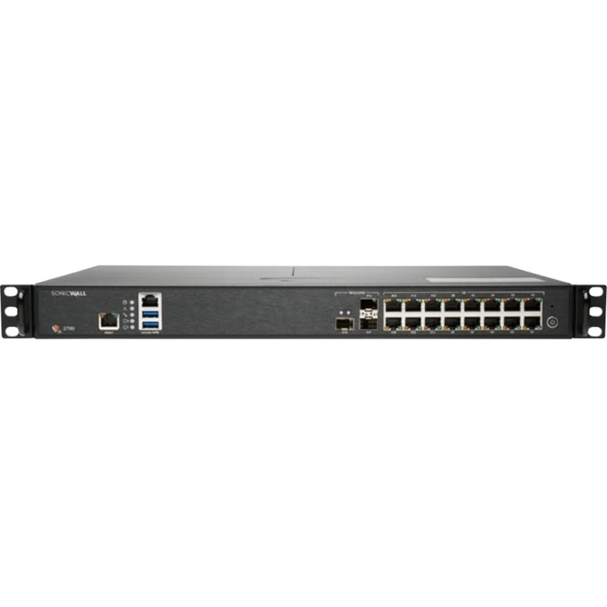 SonicWall 02-SSC-7367 NSA 2700 High Availability Firewall, 16 Ports, Threat Protection, DDoS, Intrusion Prevention
