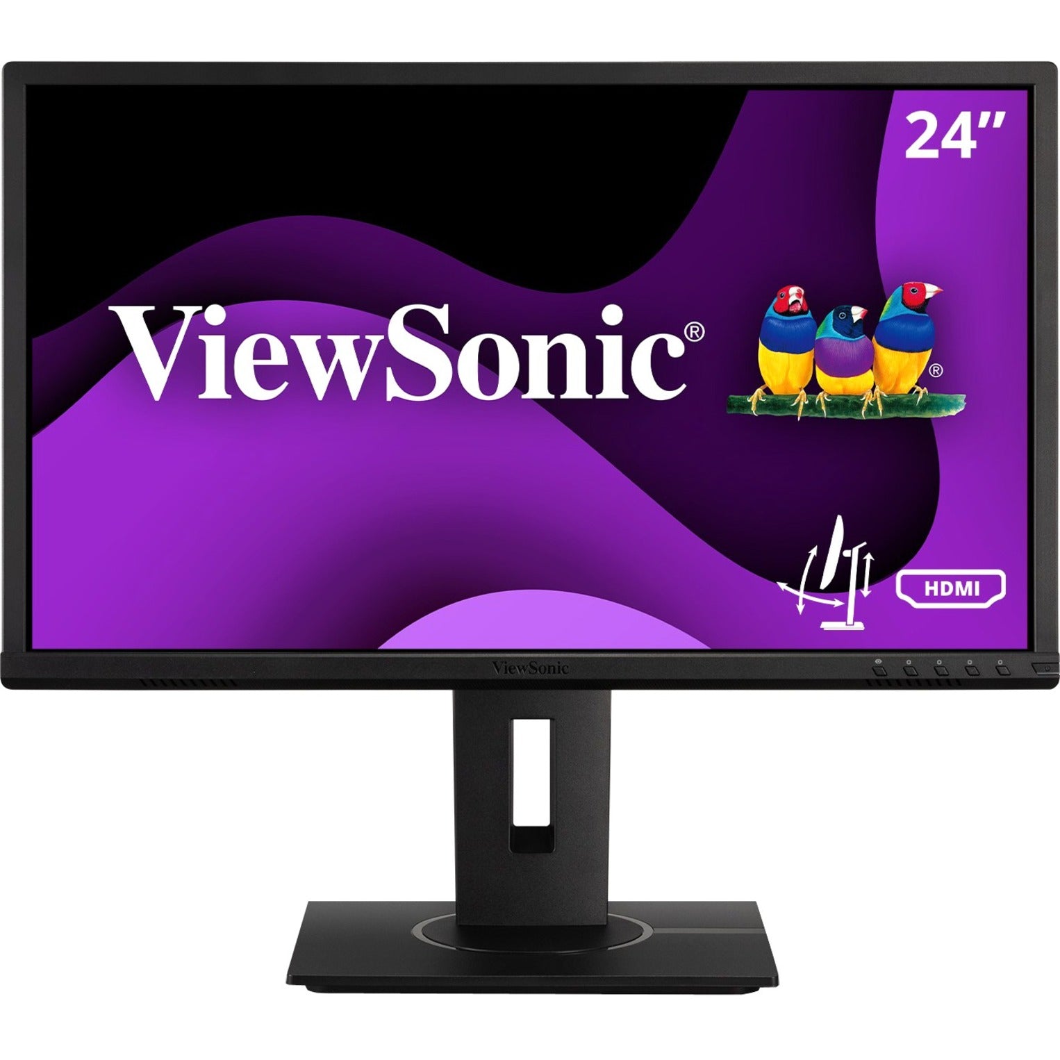 ViewSonic VG2440 24 LCD Monitor, 1920x1080, HDMI, DP, VGA, USB-hub