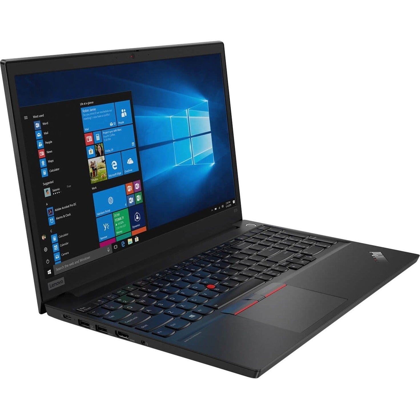 Lenovo 20TD00B8US ThinkPad E15 G2 Notebook, 15.6" Full HD, Core i5, 8GB RAM, 256GB SSD, Windows 10 Pro