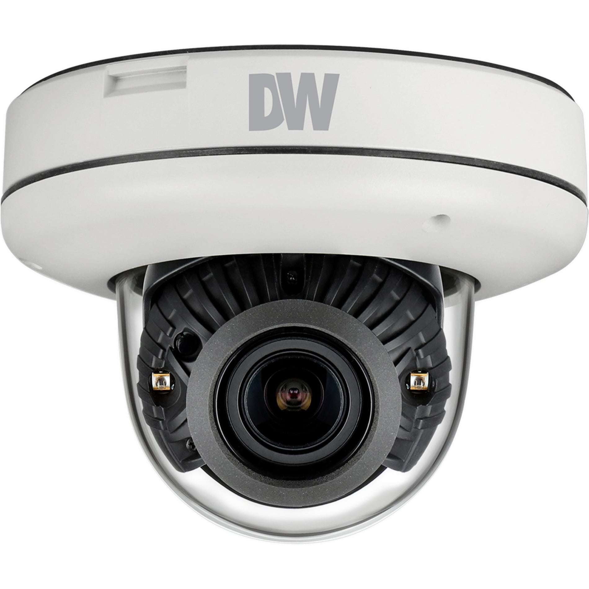 Digital Watchdog DWC-MV85WIATW 5MP Color in Near-Total Darkness Low-Profile Vandal Dome IP Camera with IVA, Varifocal Lens, 5x Optical Zoom, H.265 Video Format, 1920 x 1080 Maximum Video Resolution