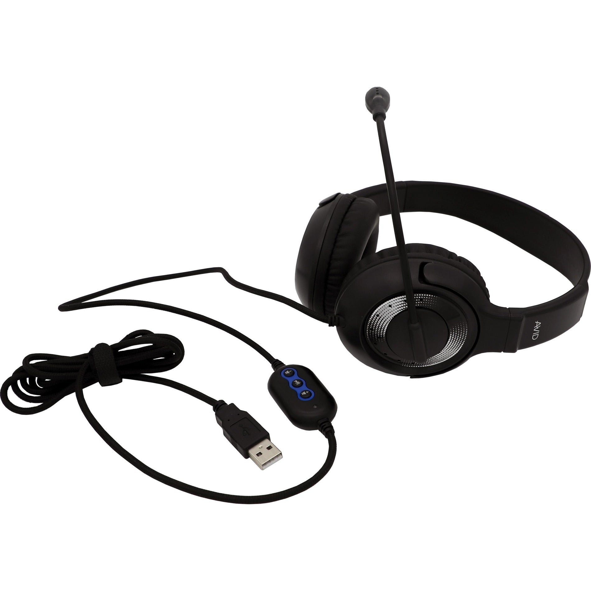 Avid Education 2AE55KLUSB AE-55 Headset, USB Wired Stereo Headset with Noise Cancelling Microphone