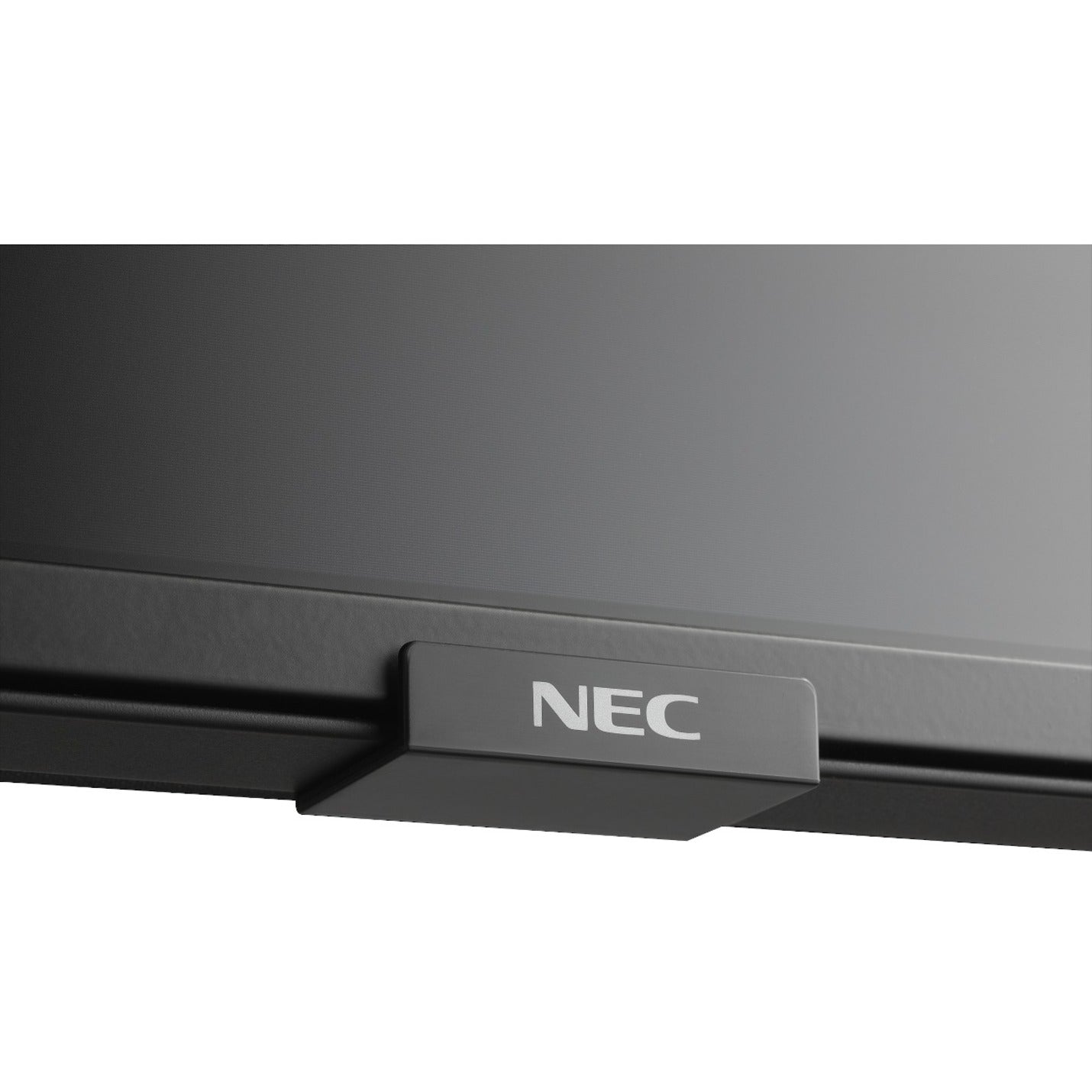 Profile view of NEC MA551 showing sleek design with minimal bezels and professional black finish-alternate-image7