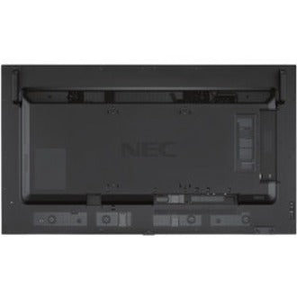 Rear view of NEC MA551 digital signage display showing comprehensive connectivity panel and robust metal chassis construction-alternate-image4