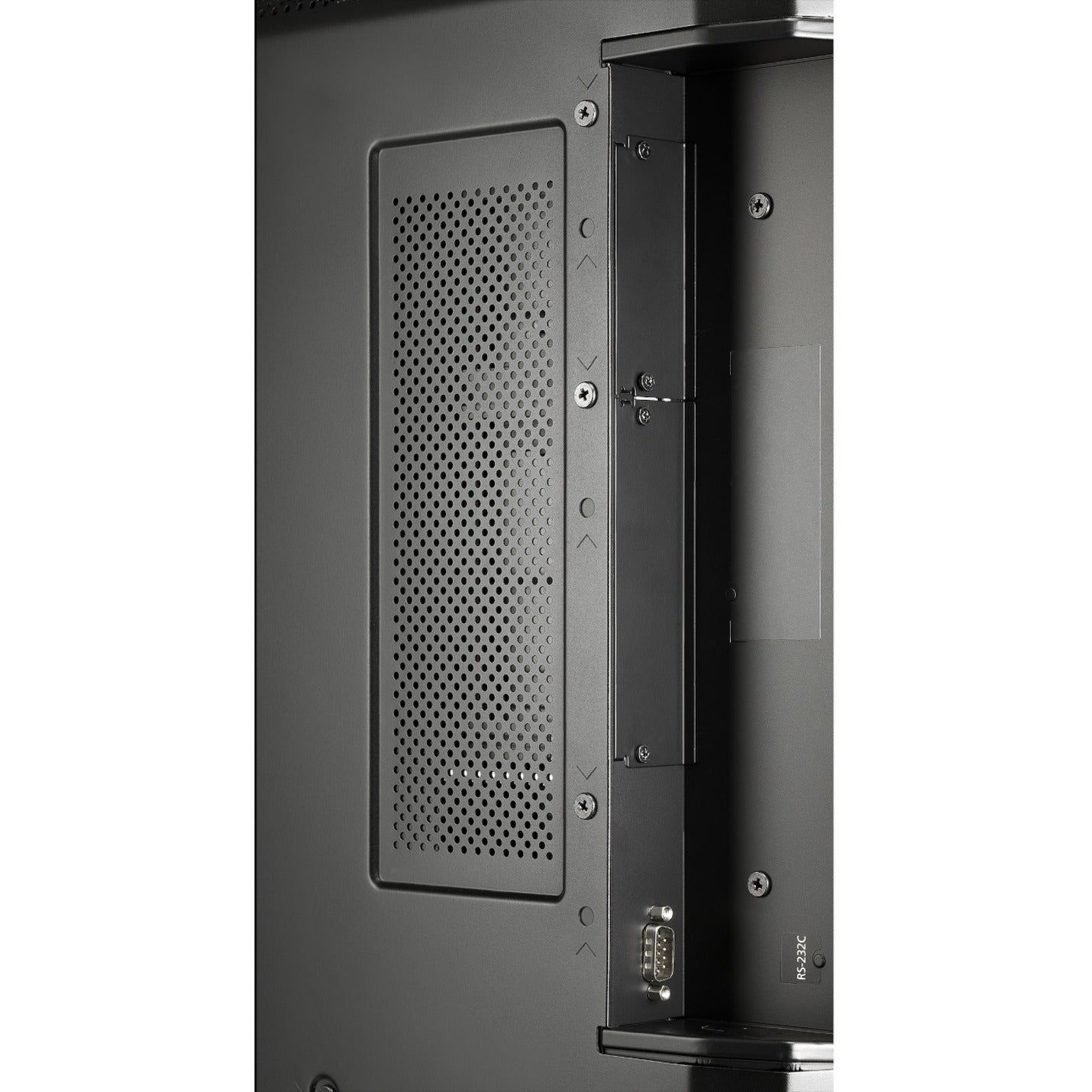 Side view of NEC MA551 showing modular expansion slots and ventilation system for Intel Smart Display Module integration-alternate-image8