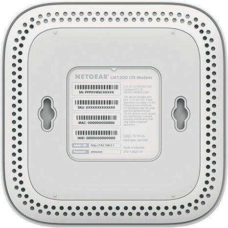 Netgear LM1200 1 SIM Cellular, Ethernet Modem/Wireless Router (LM1200-100NAS) Bottom image