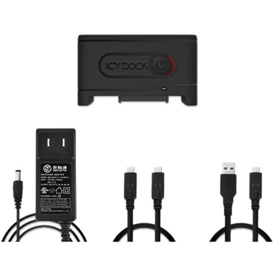 Icy Dock MB931U-1VB EZ-Adapter Ex USB 3.2 Gen 2 to U.2 NVMe SSD Adapter, 3 Year Warranty, Plug & Play
